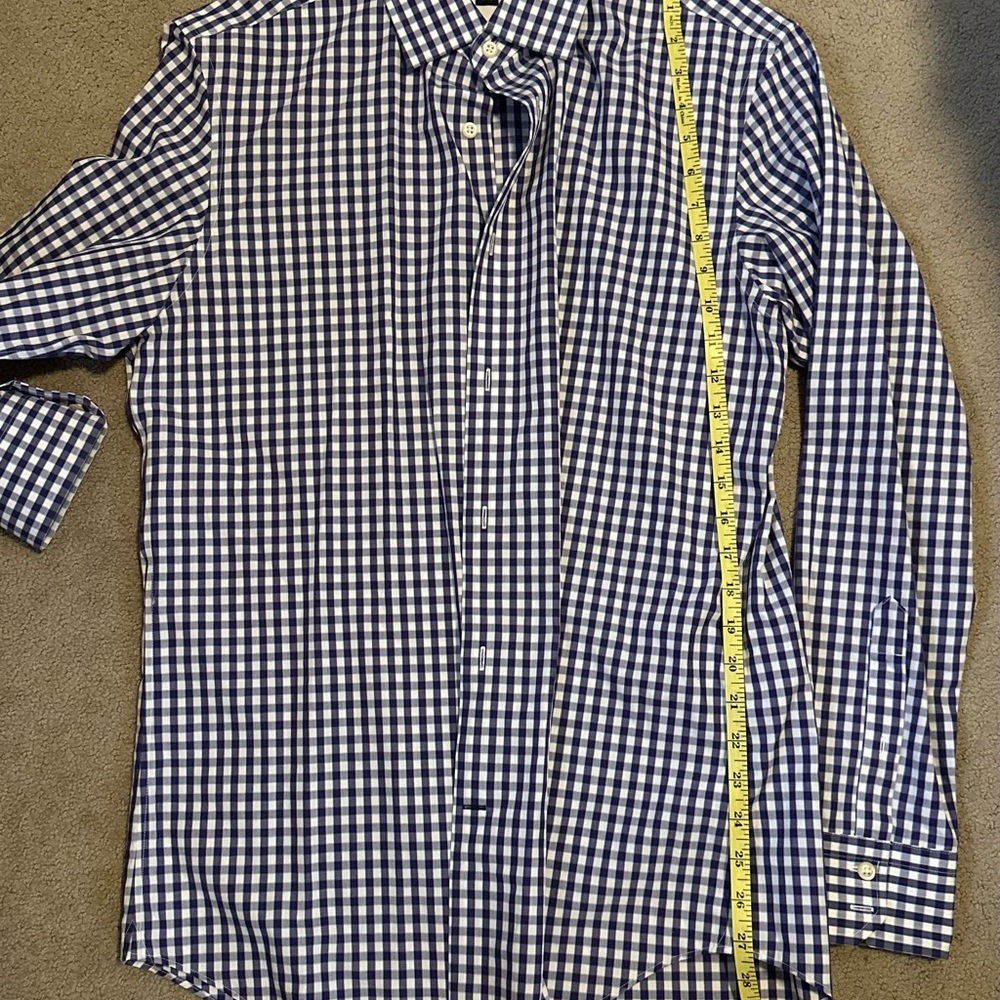 Banana Republic Blue and White Dress Shirt Elegant Design